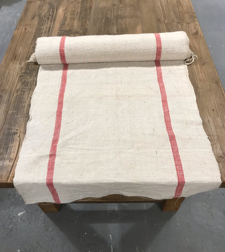 Vintage  Linen/Hemp Grain Sack Material  1940s  #3652M  (Read Information About This Item)