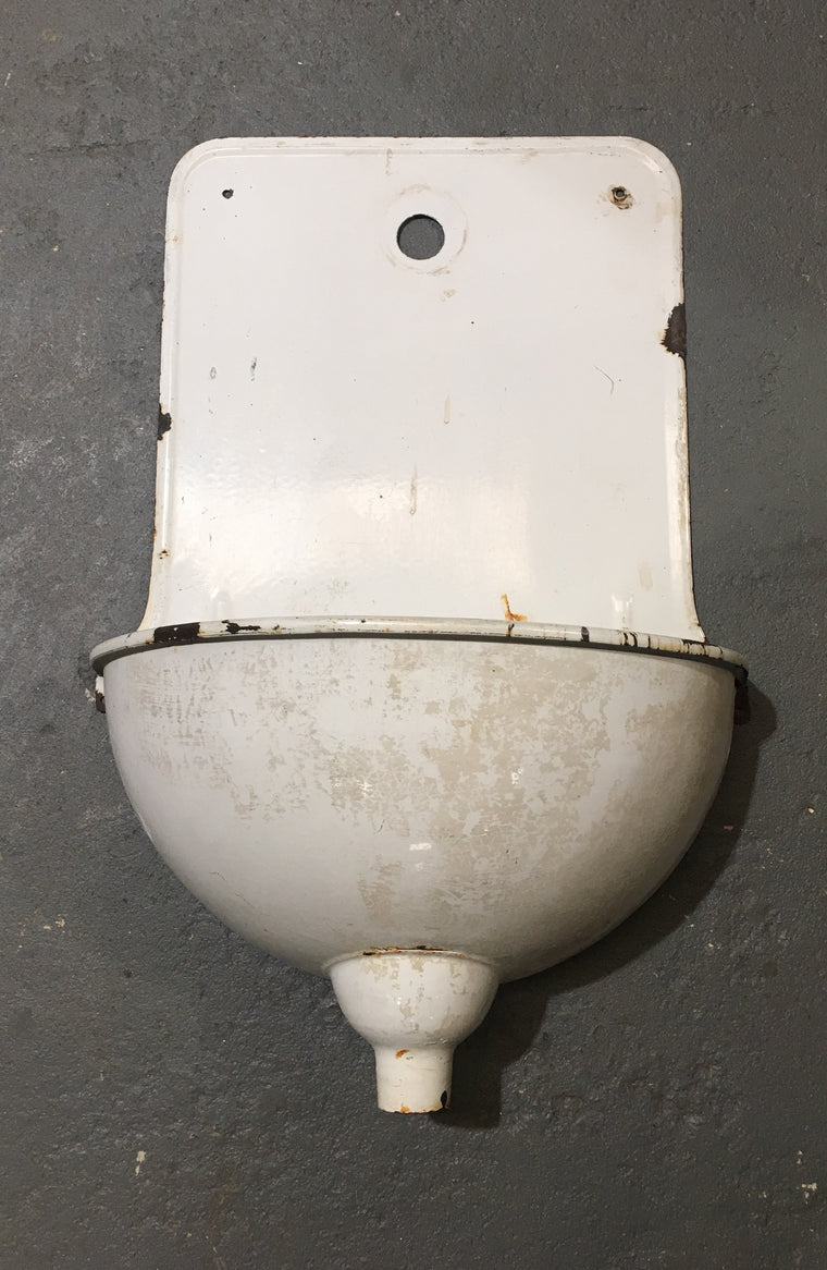 Vintage European Enamel  Wall Fountain #3181 (4)