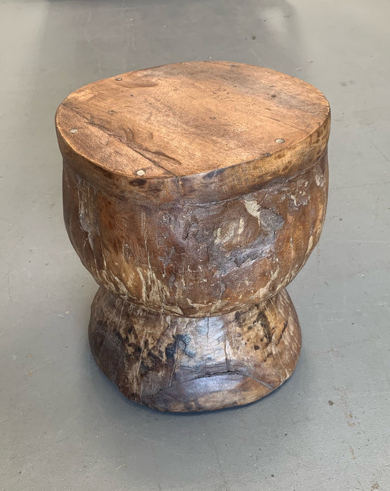 Vintage Wooden Side Table / Stool  #4426 Byron