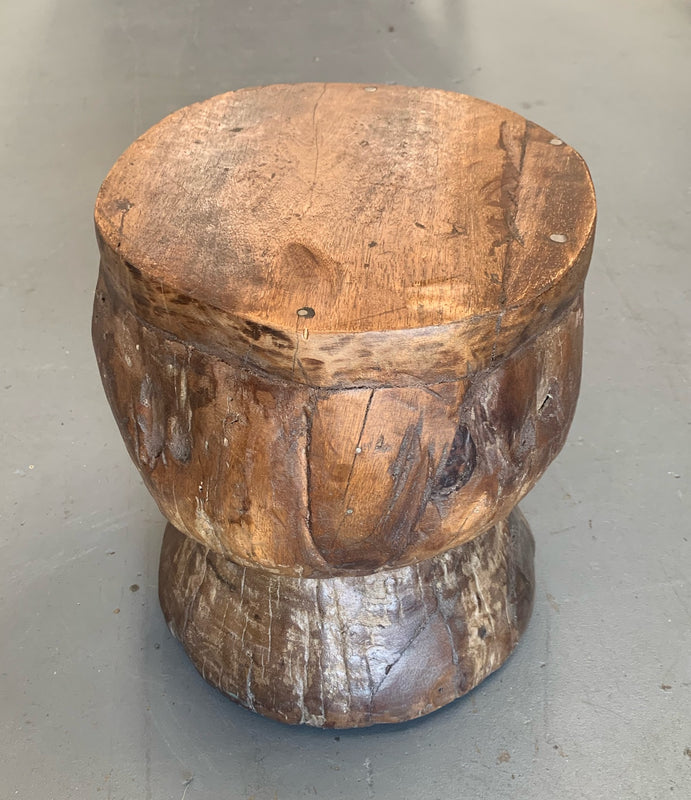 Vintage Wooden Side Table / Stool  #4426 Byron