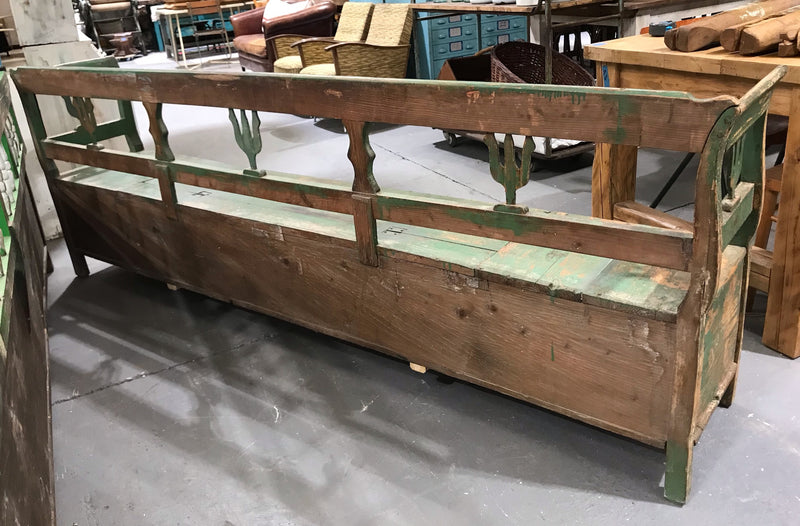 Vintage  Hungarian Box Bench Seat  #3655A   BYRON