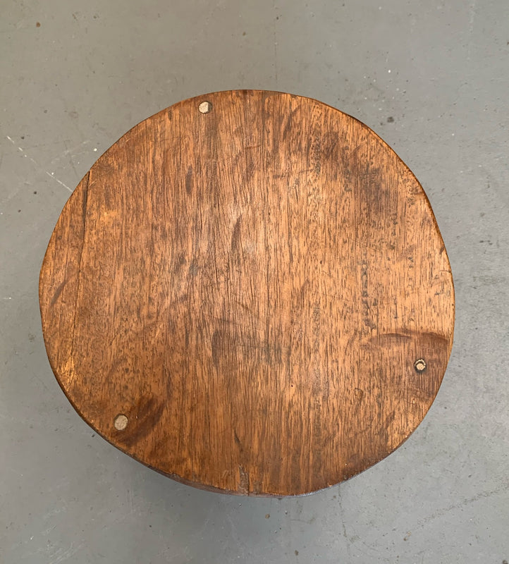 Vintage Wooden Side Table / Stool  #4428 Byron