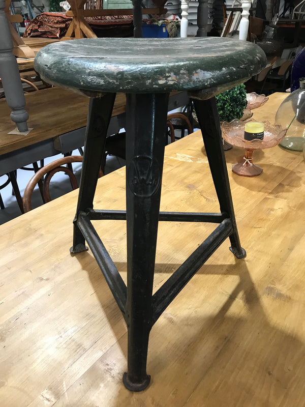Vintage industrial Dutch ROWAC STOOL chair  #2381