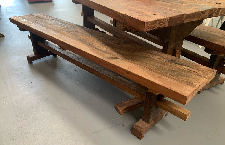 Vintage Wooden  Bench Seat #4430   BYRON