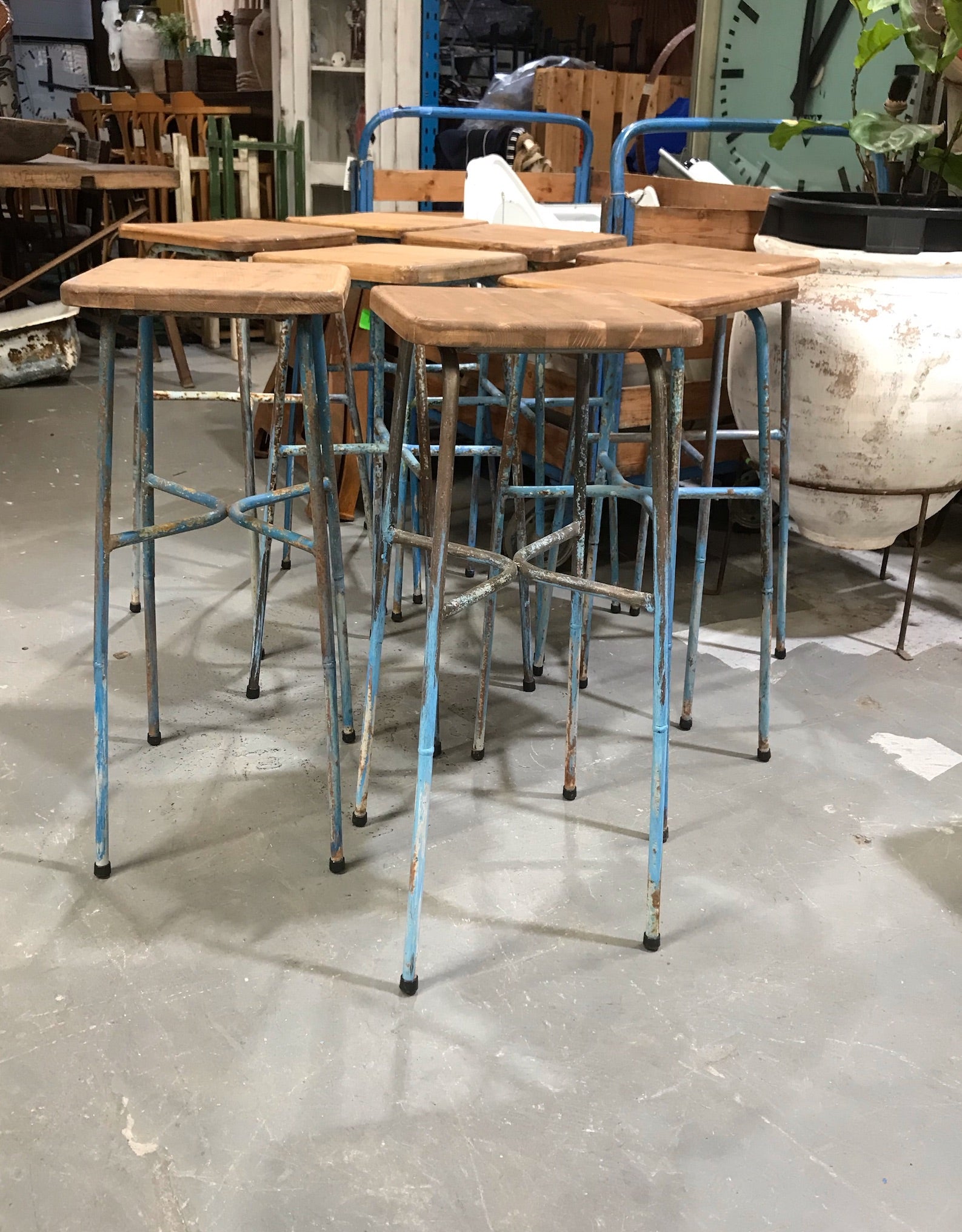 Vintage European Bar Stool  #3656A