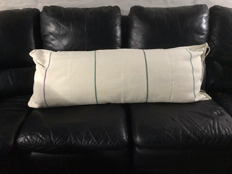 Vintage  Linen "Grainsack" Body Pillow #3657A