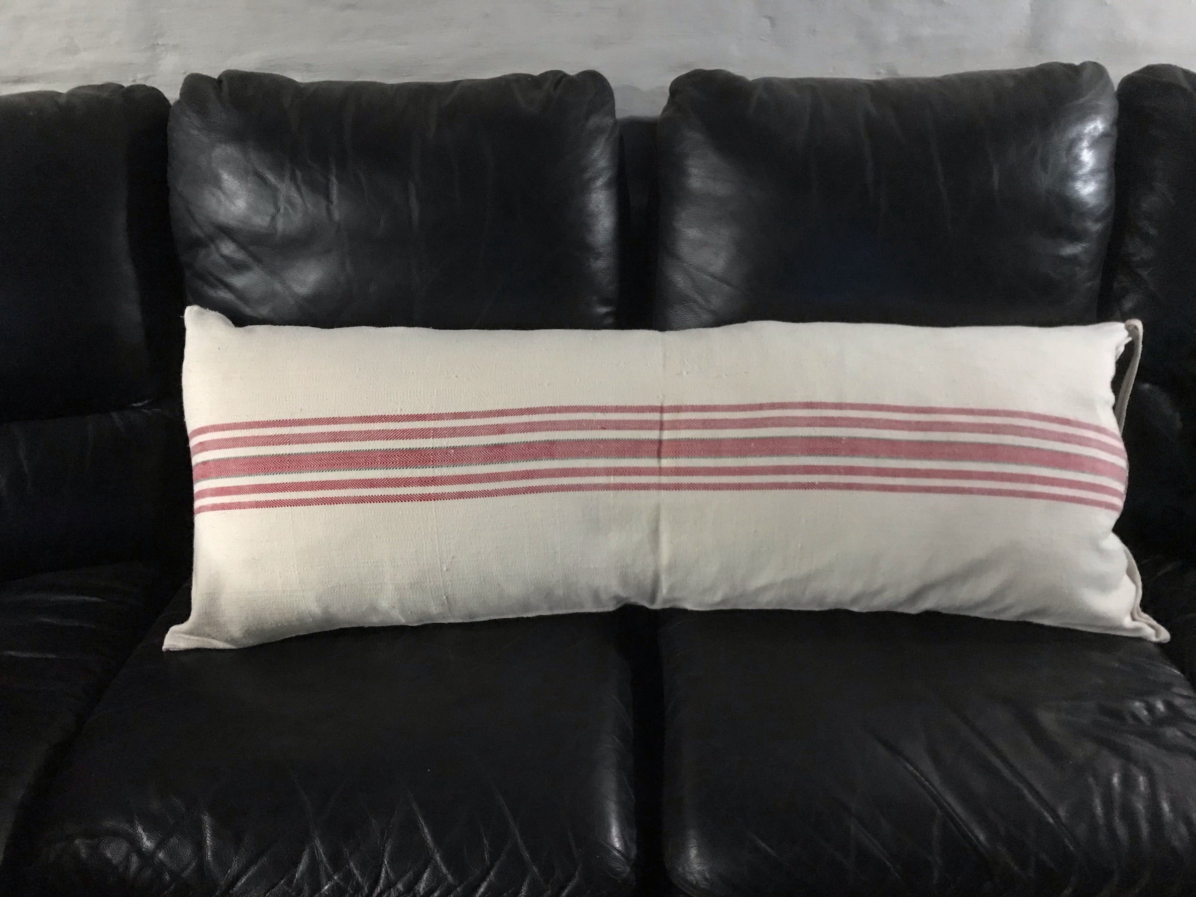 Vintage  Linen "Grainsack" Body Pillow #3657C