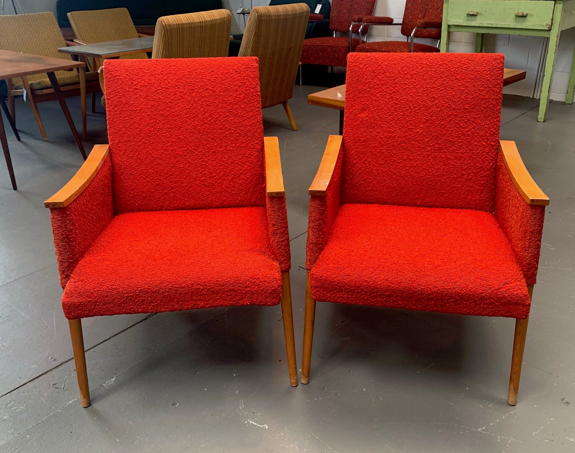 Mid Century Arm Chairs #4441  Byron