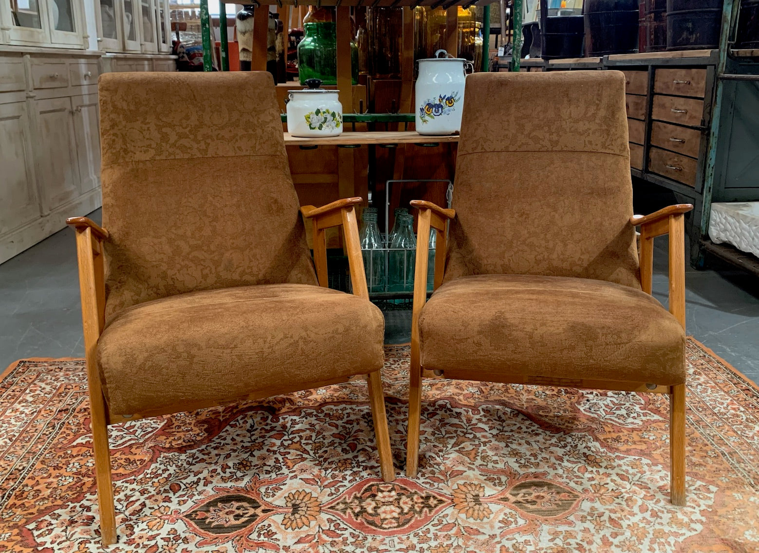Mid Century Arm Chairs #4459