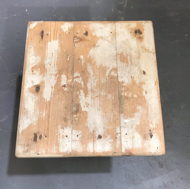 Vintage  European  Wooden Stool  #3660C