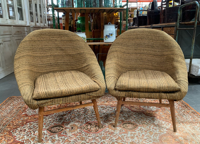 Mid Century Bucket  Chairs #4466