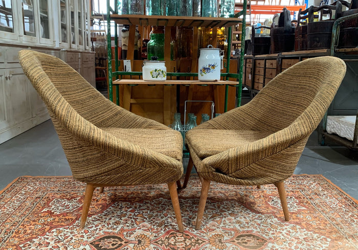 Mid Century Bucket  Chairs #4466