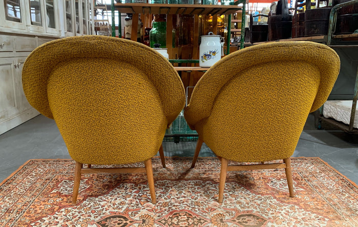 Mid Century Bucket  Chairs #4467