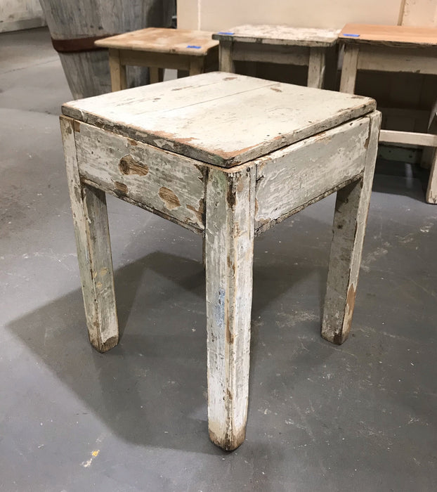 Vintage  European  Wooden Stool  #3660J