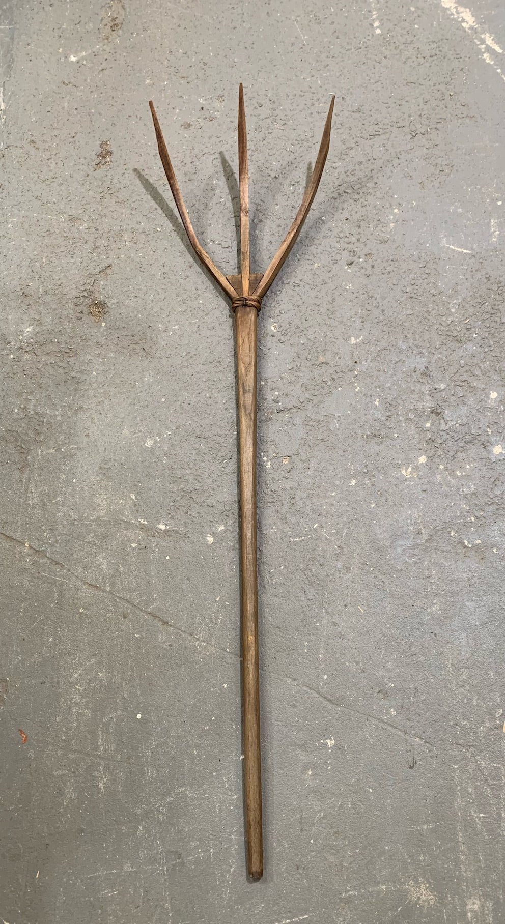 Vintage  European Wooden Hay Fork #4470