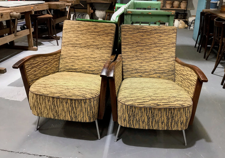 1950s Halabala Arm Chairs Sold as a Set #3662