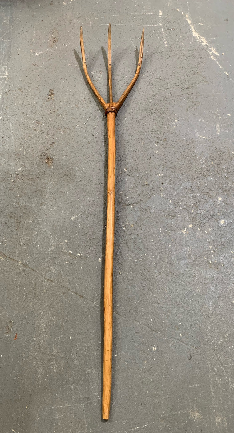 Vintage  European Wooden Hay Fork #4472
