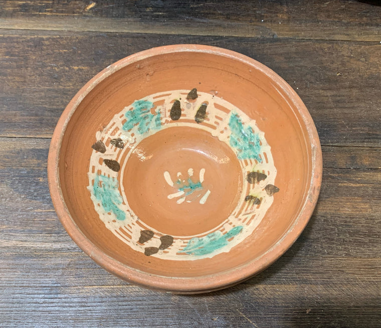 Old  Hungarian Terracotta Bowl #4477