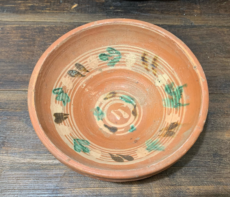 Old  Hungarian Terracotta Bowl #4478