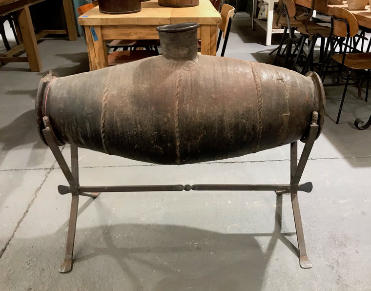 Old  Turkish Terracotta Butter Churn  #3664