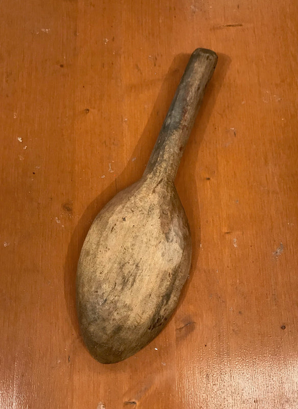 Vintage  Wooden Grain Scoop  #3667F