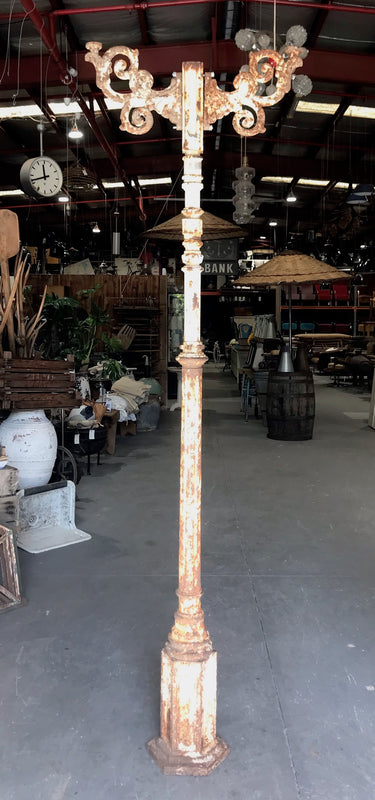 Vintage European Cast Iron Light Pole #3670AB