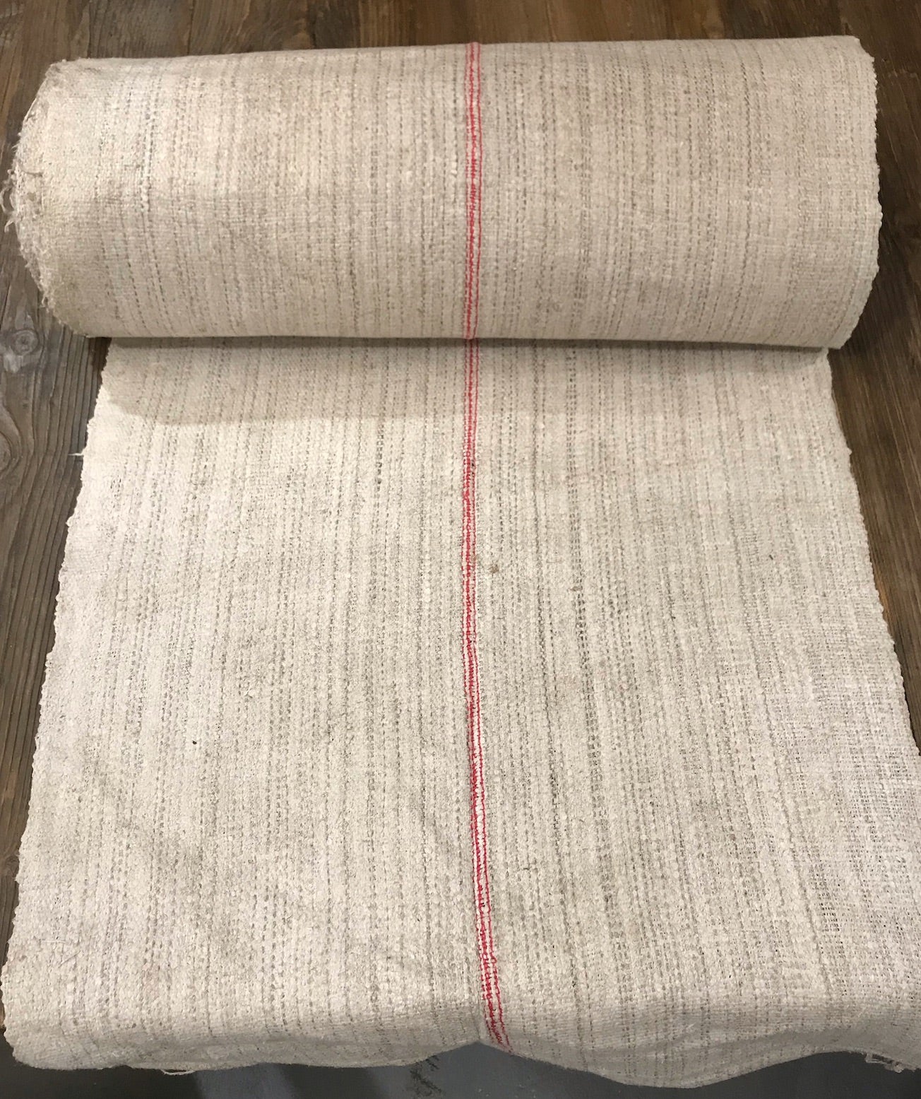Vintage  Linen/Hemp Grain Sack Material  1940s  #3672A  (Read Information About This Item)