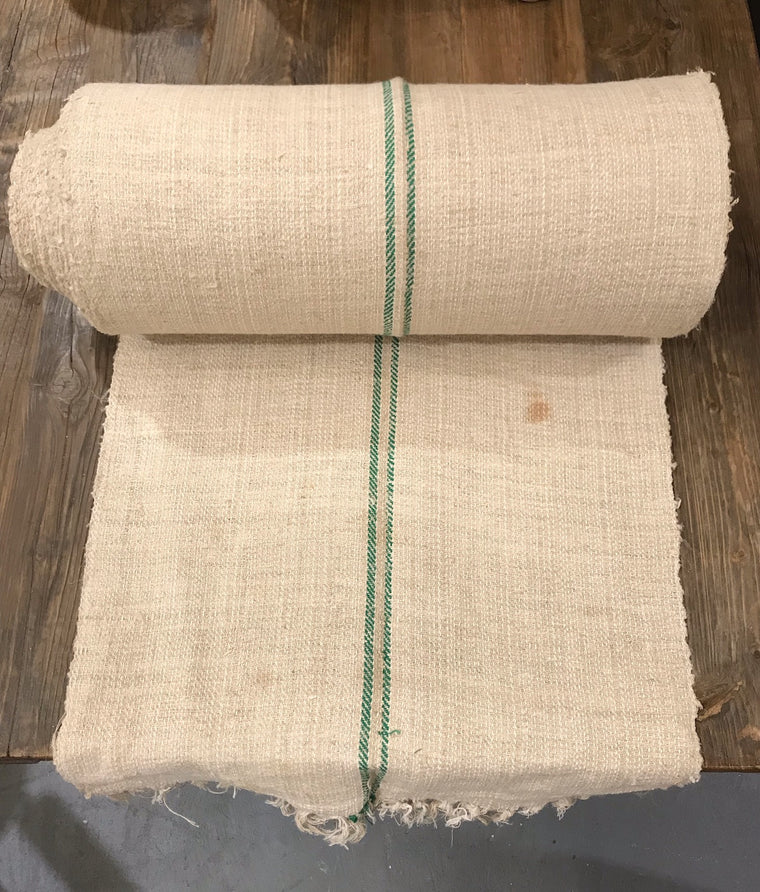 Vintage  Linen/Hemp Grain Sack Material  1940s  #3672B  (Read Information About This Item)