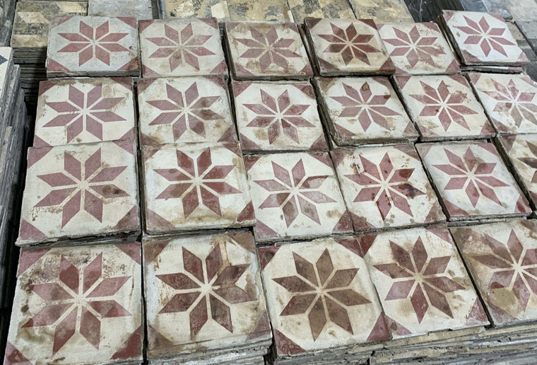 Vintage Spanish Floor Tiles sold per sq meter# 4490