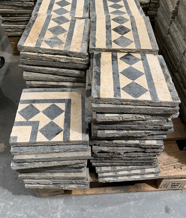 Vintage Spanish Border Floor Tiles sold per sq meter# 4494 ON HOLD