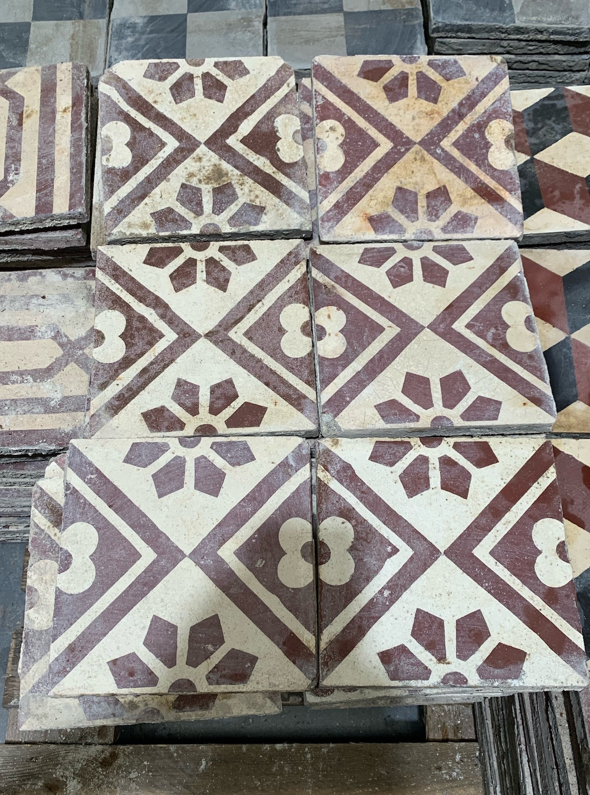 Vintage Spanish Floor Tiles sold per sq meter# 4495