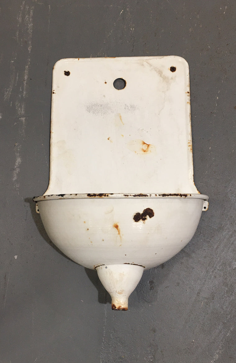 Vintage European Enamel  Wall Fountain #3237 (1)