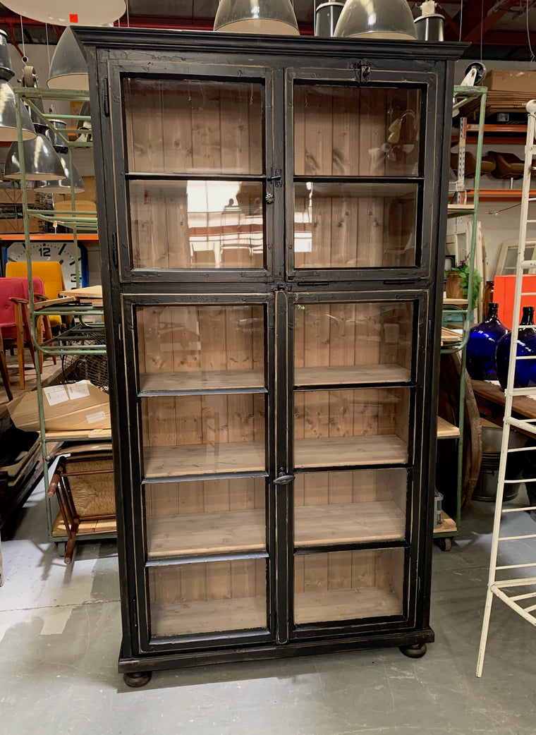 Dutch  Wooden Linnen / Display Cabinet #4497