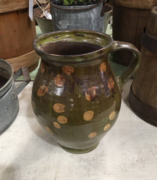 Old  Hungarian Gypsy Terracotta Jug #3238 (2) on hold Hannah