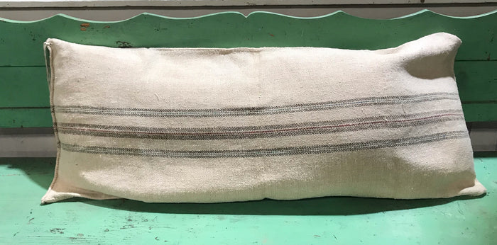 Vintage  Linen "Grainsack" Body Pillow #3757K