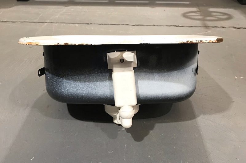 Vintage  European Enamel Wall Sink #3759A