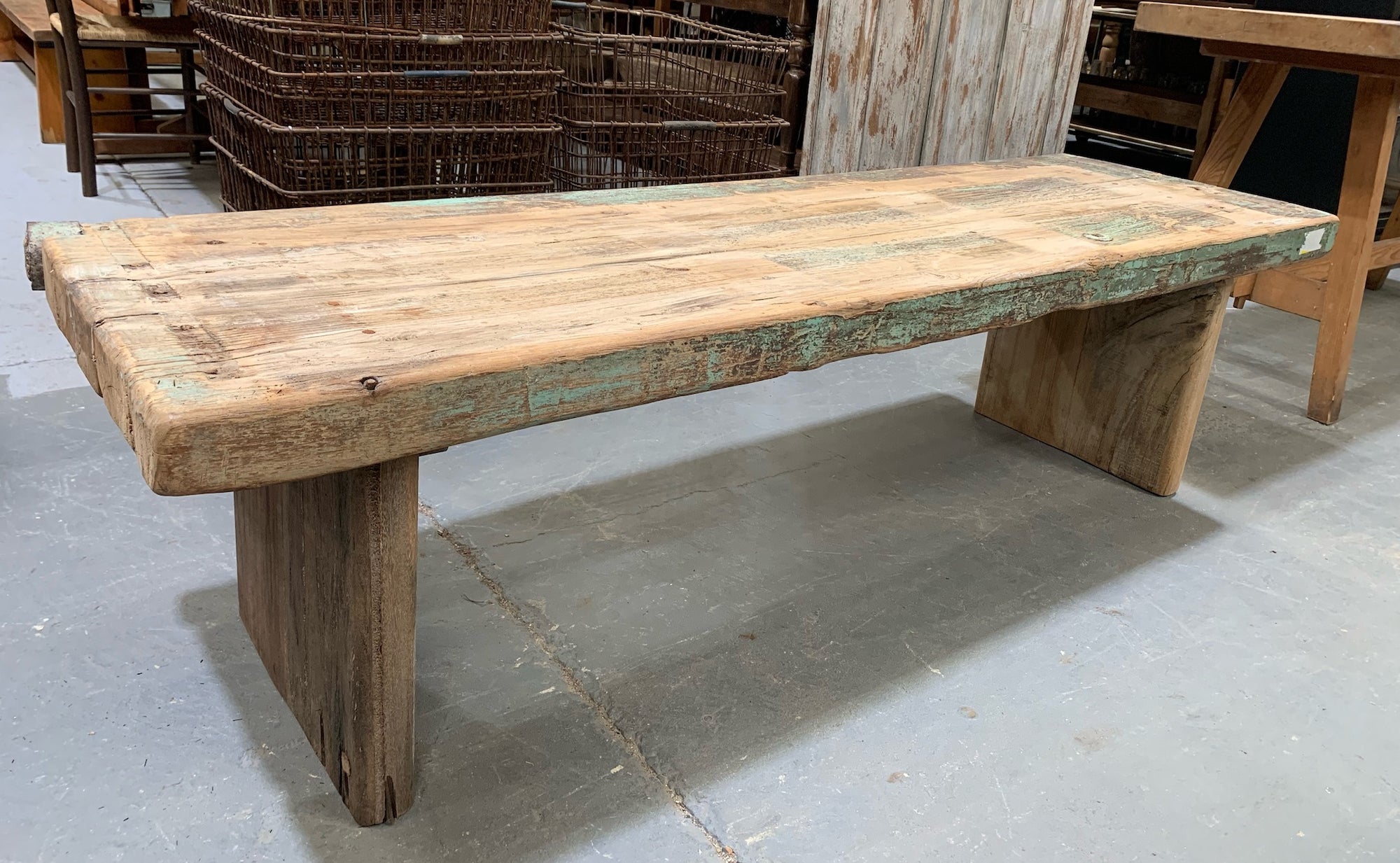 Vintage wooden deals coffee table