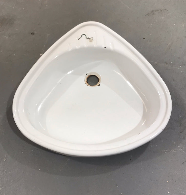 Vintage  European Enamel Wall Sink #3759C