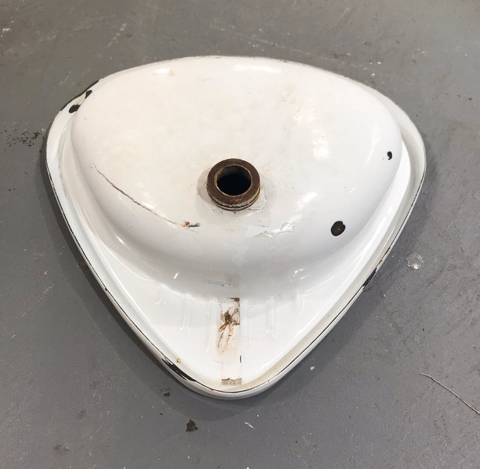Vintage  European Enamel Wall Sink #3759D