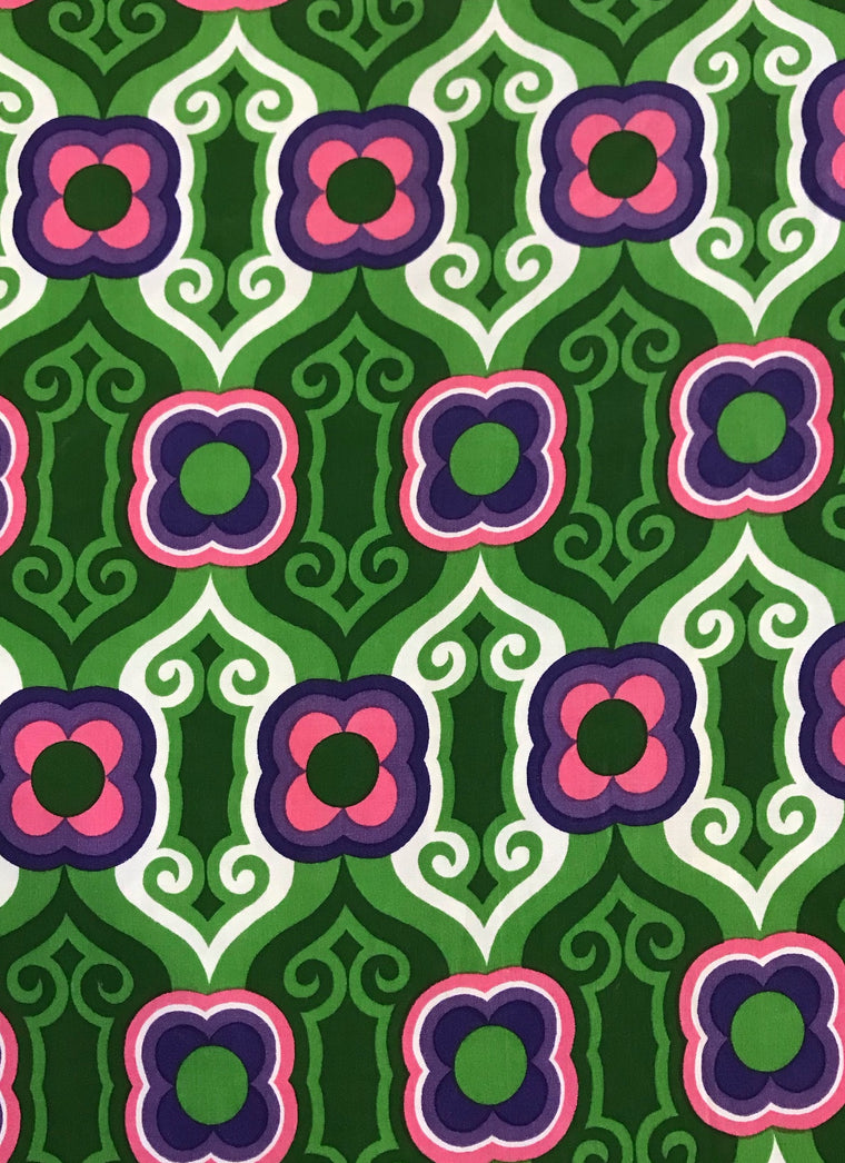 Vintage Curtain/ Fabric  #F398  FREE AUS POSTAGE
