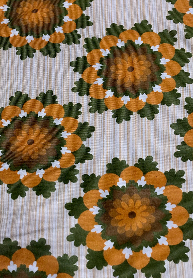 Vintage Curtain/ Fabric  #F399  FREE AUS POSTAGE