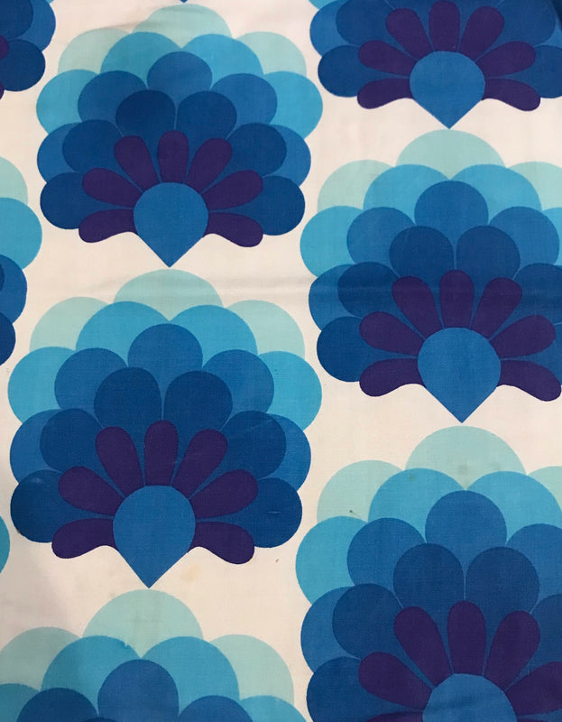 Vintage Curtain/ Fabric  #F408  FREE AUS POSTAGE