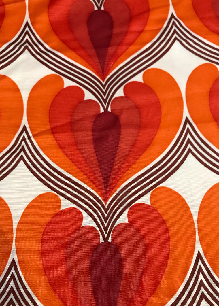 Vintage Curtain/ Fabric  #F409  FREE AUS POSTAGE