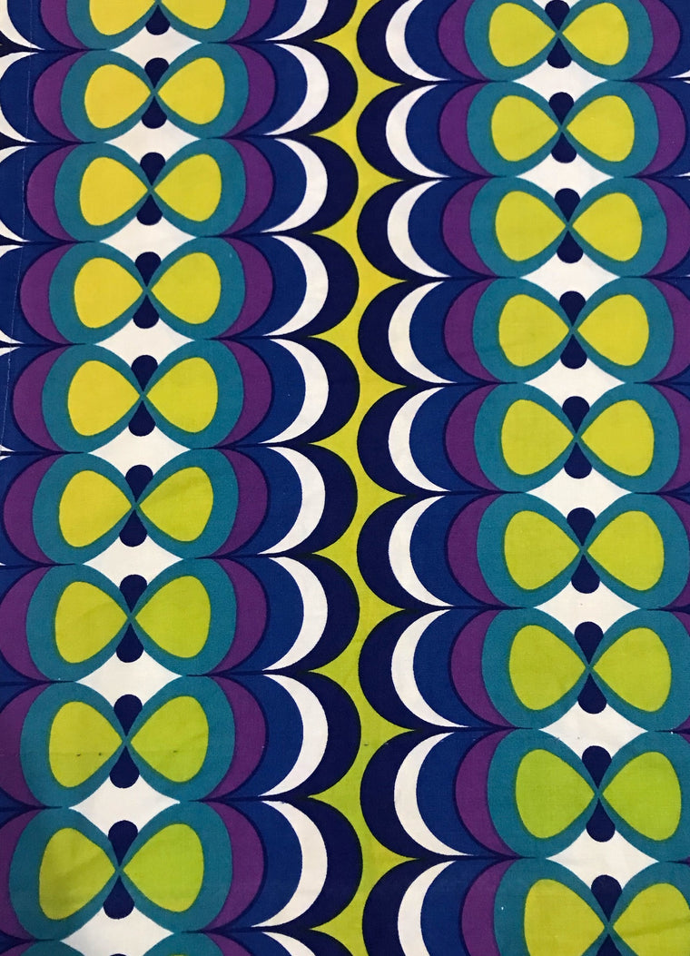 Vintage Curtain/ Fabric  #F410  FREE AUS POSTAGE