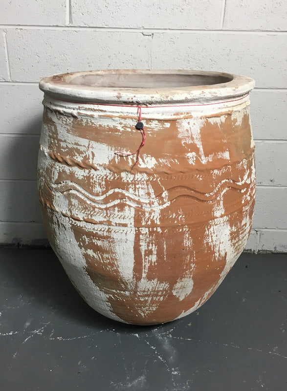 Vintage Turkish Terracotta  Big Mouth Pot #3242 (2)