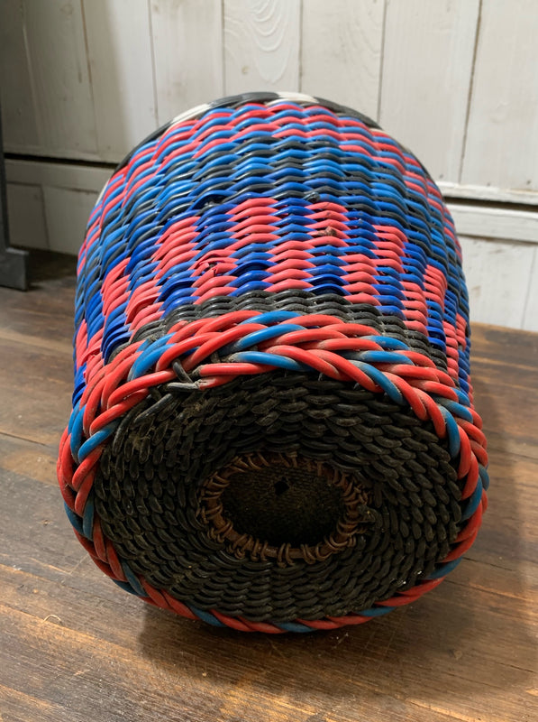 Vintage Plastic Woven  Demijohn  Bottle  #4524