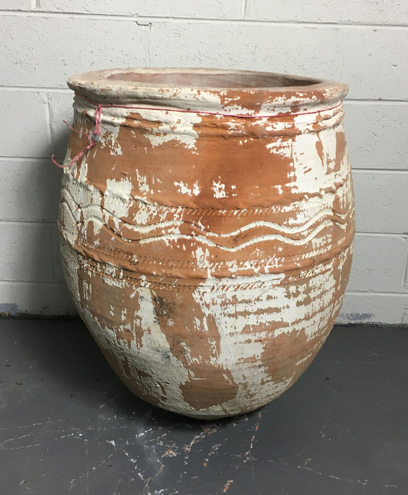 Vintage Turkish Terracotta  Big Mouth Pot #3242 (7) on hold Hannah
