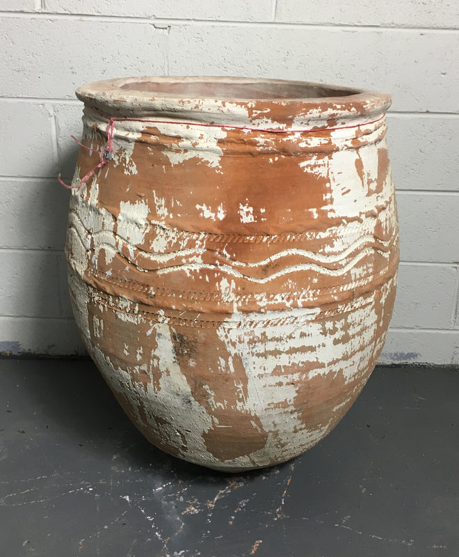 Vintage Turkish Terracotta  Big Mouth Pot #3242 (7) on hold Hannah