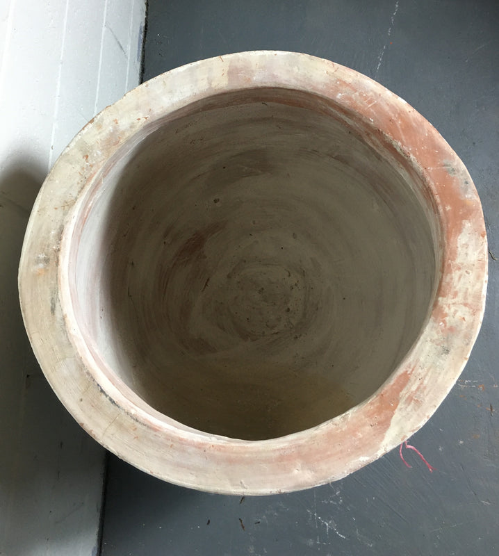 Vintage Turkish Terracotta  Big Mouth Pot #3242 (7) on hold Hannah