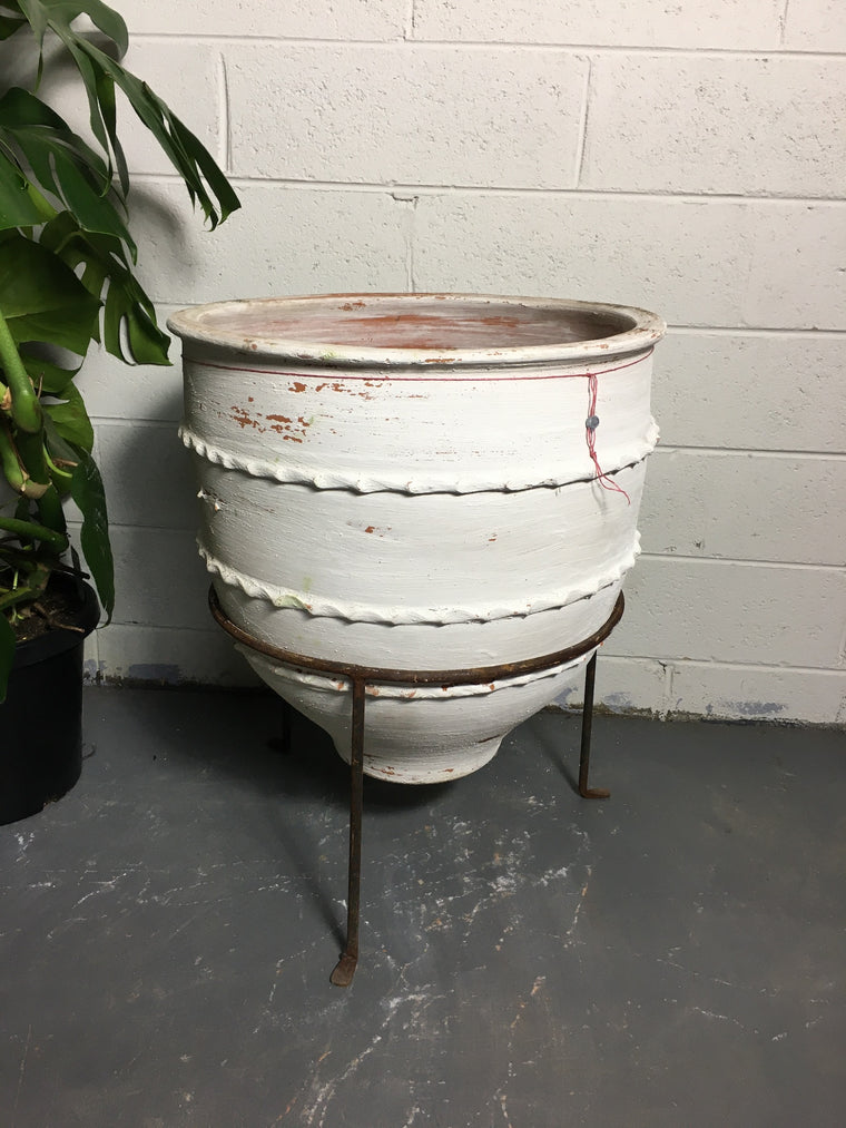 Vintage Turkish Terracotta  Big Mouth Pot #3243 (1) on hold Hannah
